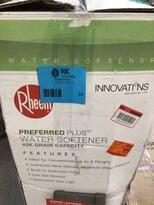 Rheem Preferred Plus 42,000 Grain Water Softener open box (unknown conditions) see pictures