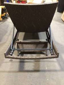 Noble House Mixed Mocha Wicker Outdoor Chaise Lounge (slight damage) see pictures