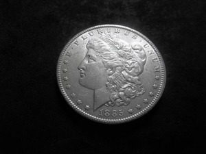 1885 O Morgan Silver Dollar