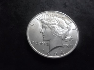 1924 Peace Silver Dollar