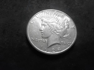 1924 S Peace Silver Dollar