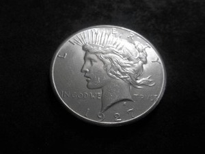 1927 Peace Silver Dollar