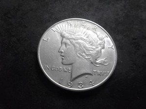 1934 D Silver Peace Dollar