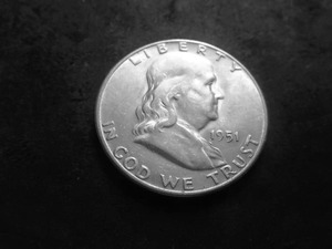 1951 S Franklin Half Dollar