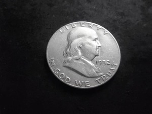 1952 S Franklin Half Dollar