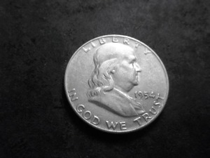 1954 D Franklin Half Dollar