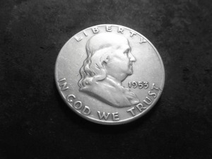 1953 S Franklin Half Dollar