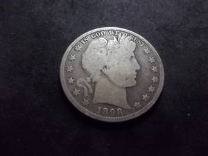 1898  Barber Half Dollar