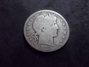 1907 O Barber Half Dollar