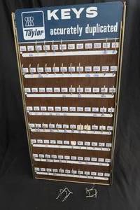lot 60 image: TAYLOR DOUBLE SIDED KEY HANGING BOARD
