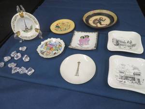 lot 66 image: LOT OF 9 ASHTRAYS - MOST VINTAGE
