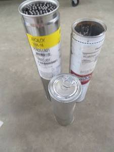 lot 114 image: 3 CONTAINERS OF WELDING STEEL RODS
