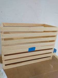 27 in. x 12.5 in. x 9.5 in. X-Large Wood Crate (2- Pack)