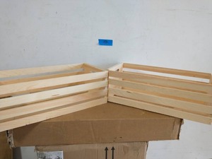 27 in. x 12.5 in. x 9.5 in. X-Large Wood Crate (2- Pack)