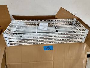 hdx White 4-Tier Metal Wire Shelving Unit (36 in. W x 54 in. H x 14 in. D)