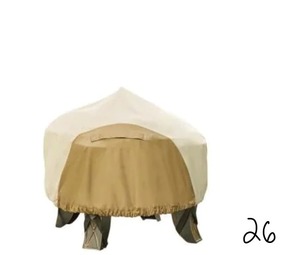HAMPTON BAY 30 in. Round Outdoor Patio Fire Pit Cover