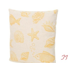 NOBLE HOUSE Gracelyn Sea Life 18 in. Square Outdoor Throw Pillow