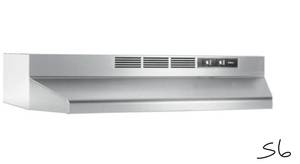 BROAN-NUTONE RL6200 Series 30 in. Ductless Under Cabinet Range Hood with Light in Stainless Steel