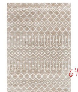 Moroccan Trellis Beige 8 ft. x 10 ft. Area Rug