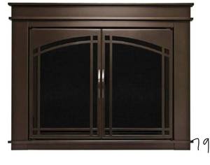 Fenwick Large Glass Fireplace Doors