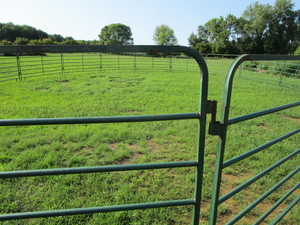 lot 2 image: Round Pen Panels