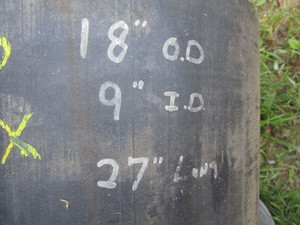 lot 93 image: Hard Rubber Sleeves, Six