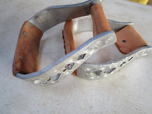 lot 202 image: Engraved Stirrups
