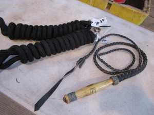 lot 210 image: Whip, Lead Ropes