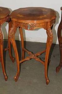 lot 710 image: French Provincial Wood End Table circa 1930s