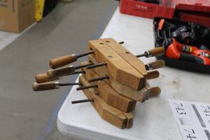 lot 741 image: Lot of (4) Wood Clamps