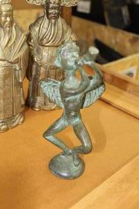 lot 806 image: Brass Cupid Statue circa 1920s