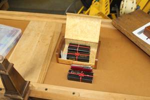 lot 800 image: Lot of (3) Superior Multi-Purpose Knife (in original packaging)  - Wood Box