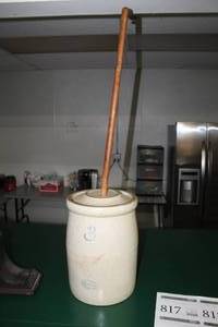 lot 819 image: Redwing #3 Stonewear Butter Churn