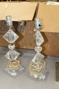 lot 832 image: Lot of (2) Prism Table Lamps