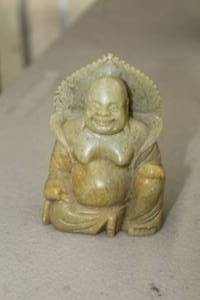 lot 918 image: Soap Stone Table Figurine   with Buddha