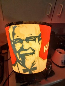 lot 727 image: Vintage KFC Outdoor Light Sconce circa 1960s