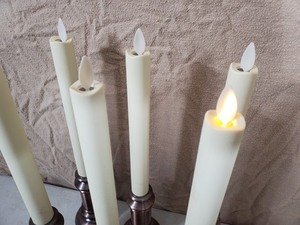 lot 10 image: 6 Luminara Flameless Candles with Universal Remote