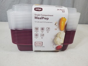lot 27 image: New 24 Piece Set For Single Compartment Meal Prep