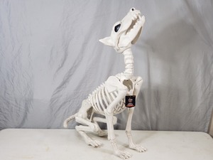 lot 52 image: New Wolf  Dog Skeleton Halloween Decoration