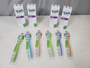 lot 59 image: New Toms of Maine Toothpaste and Toothbrushes