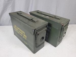 lot 74 image: Pair of 30 Cal. US Military Ammo Cans