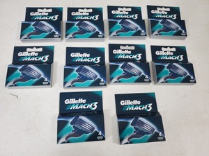 lot 75 image: 40 New Gillette Mach 3 Razor Cartridges