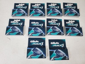 lot 76 image: 40 New Gillette Mach 3 Razor Cartridges