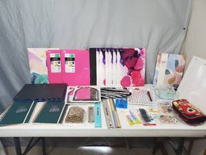lot 114 image: Large Assortment of New School  Office Supplies