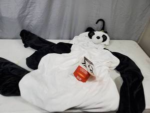 lot 136 image: New Adult Soft Panda Costume  Jumpsuit