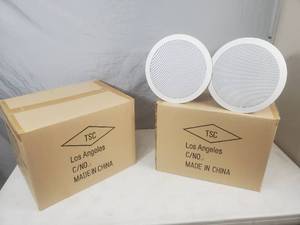 lot 4 image: 4 New Audio Enhancement Ceiling Speakers