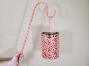 lot 88 image: New LED Solar Lantern with Shepherd Hook