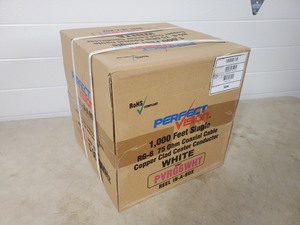 lot 23 image: New Spool of RG-6 Coaxial Cable - 1,000 ft