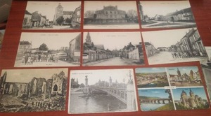lot 5 image: (10) Vintage WW1 Postcards.