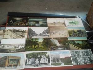lot 6 image: (16) Antique Postcards.